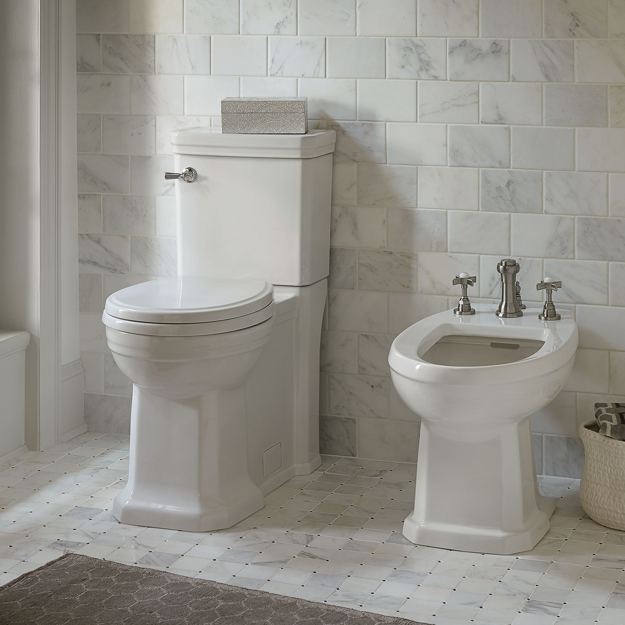 Fitzgerald TwoPiece Chair Height Elongated Toilet with Seat